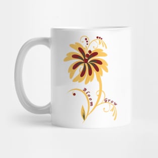 Abstract flower, Grow, Bloom Mug